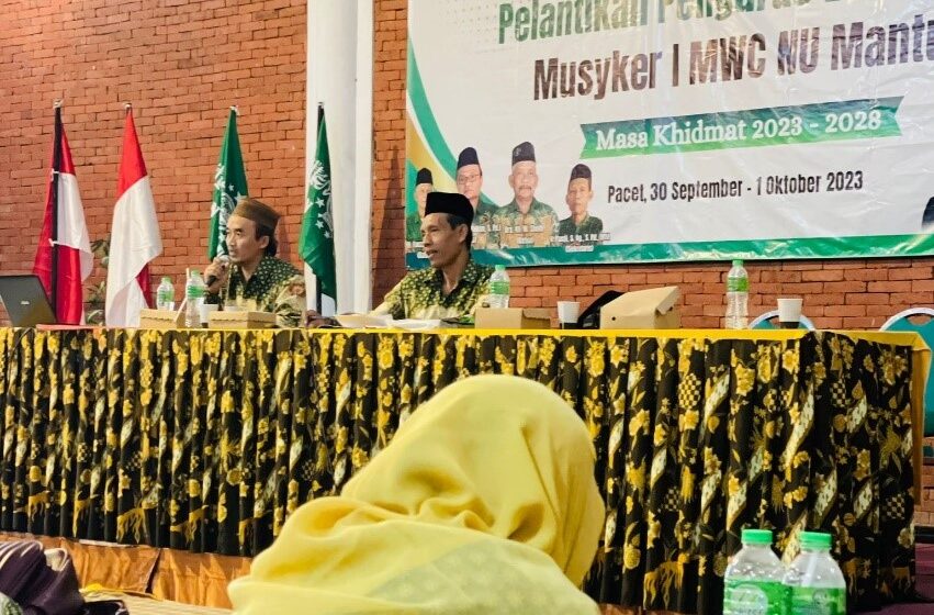 Musyawarah Kerja LPTNU- MWCNU Mantup di Pacet Mojokerto